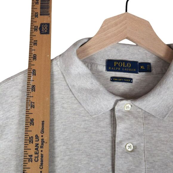 Polo Ralph Lauren Pima Soft Touch T-Shirt XL Oatmeal Cream Heather Short Sleeve - Picture 8 of 8